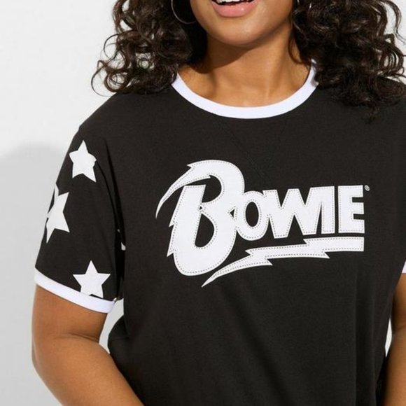 ❤️NWT VINTAGE TORRID TEE - DAVID BOWIE ZIGGY STARDUST GRAPHIC BAND CONCERT PLUS - Picture 8 of 16